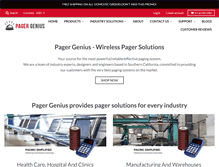 Tablet Screenshot of pagergenius.com